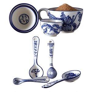 🌺SOLD ON BAY🌺 Anthropologie Jardin Des Plantes Measuring Cups Ruan Hoffman